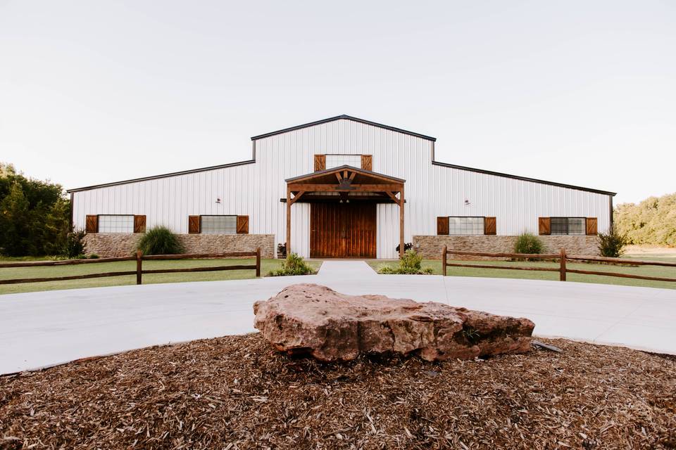 Front of the barn