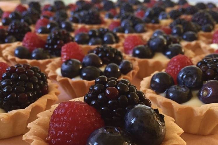Mini Fruit Tarts for a Dessert Table