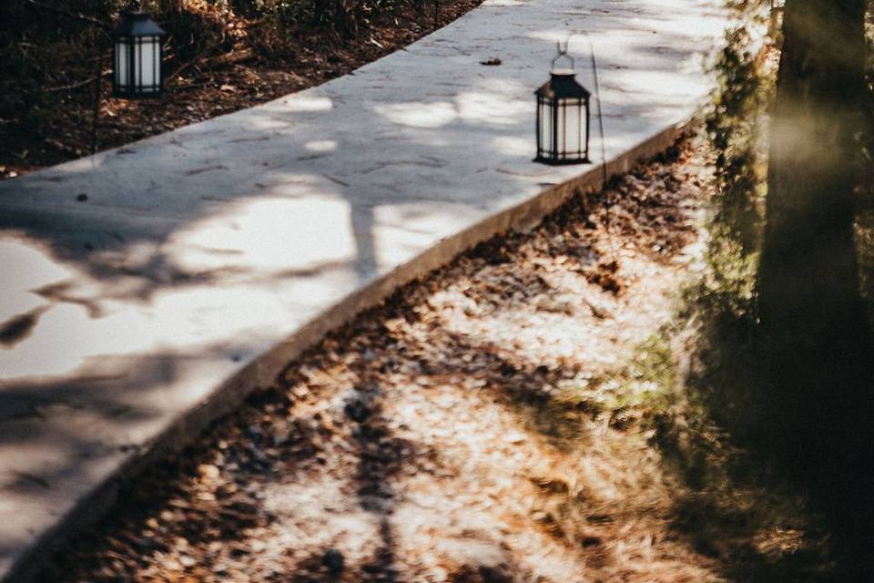 Walk way to Ceremony