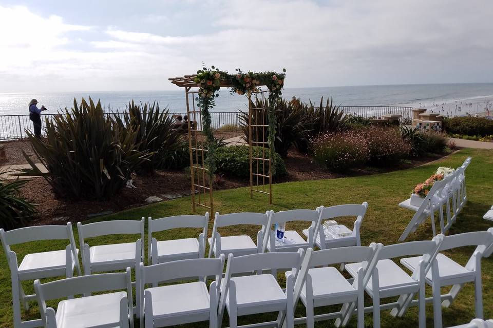 Del Mar Beach - outdoor ceremony