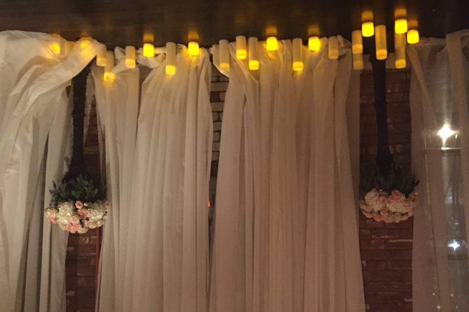 Table setup with flowers