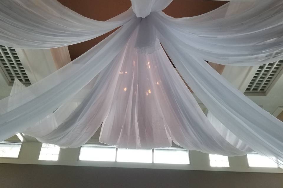 Celing draping