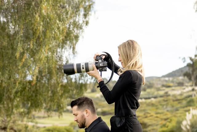 Us Shooting a Wedding