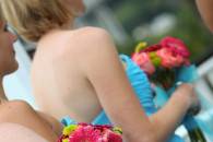 The bride with her bridesmaids