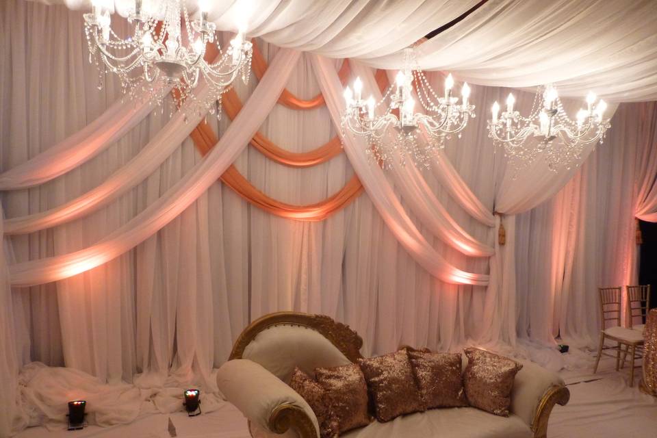 Wedding Reception Mandap decor