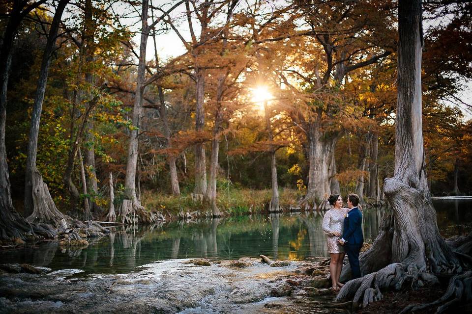 Autumn Sunset at the River