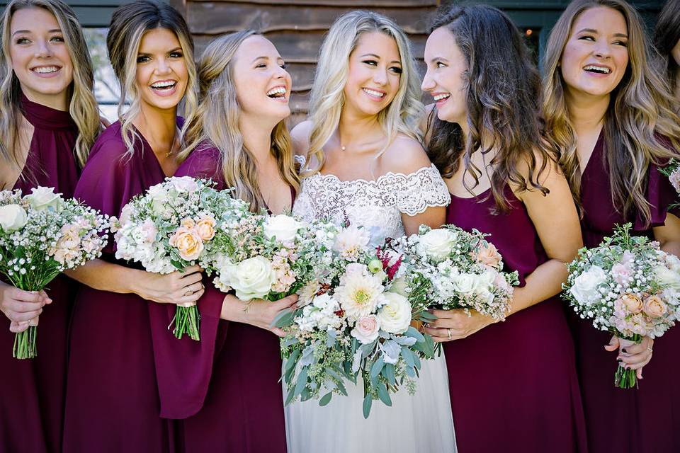 Happy Bride & her Tribe