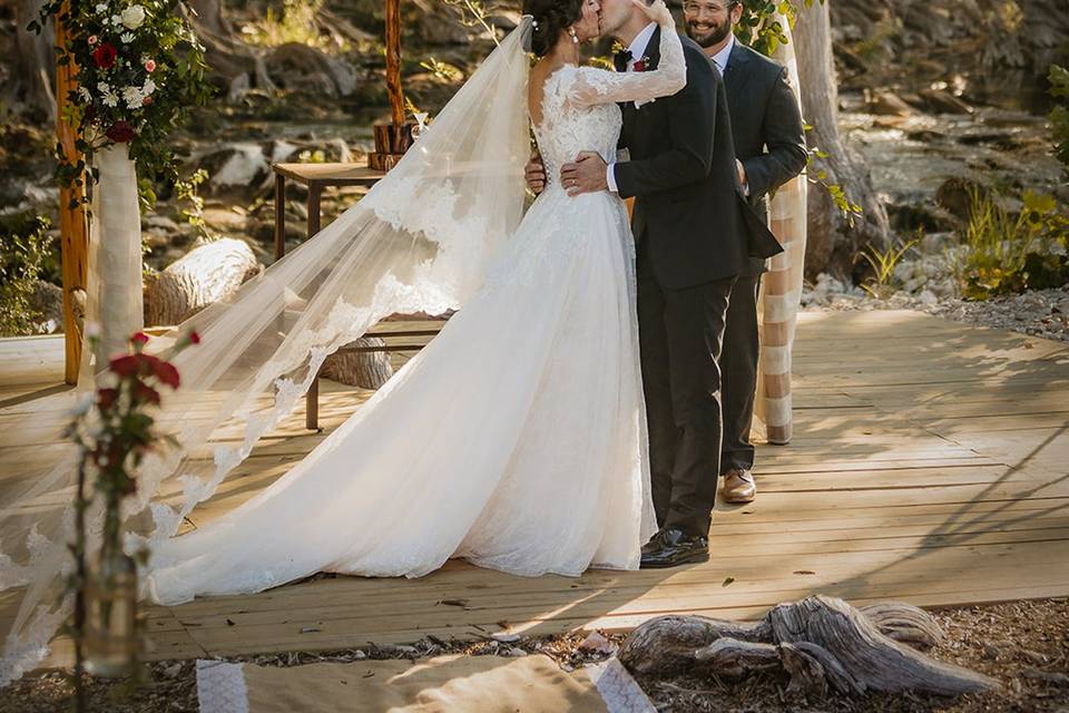 Wedding Deck Ceremony