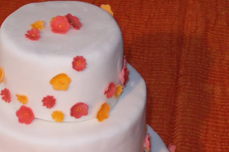 Simple three tiered cake