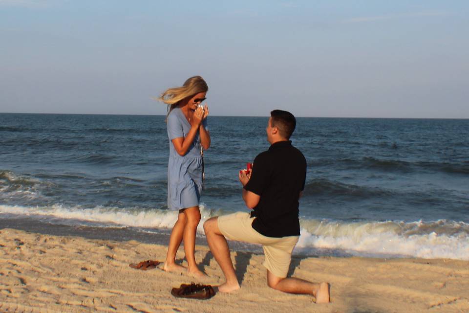 Down on one knee