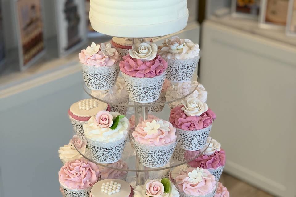 Cupcakes all dressed up.