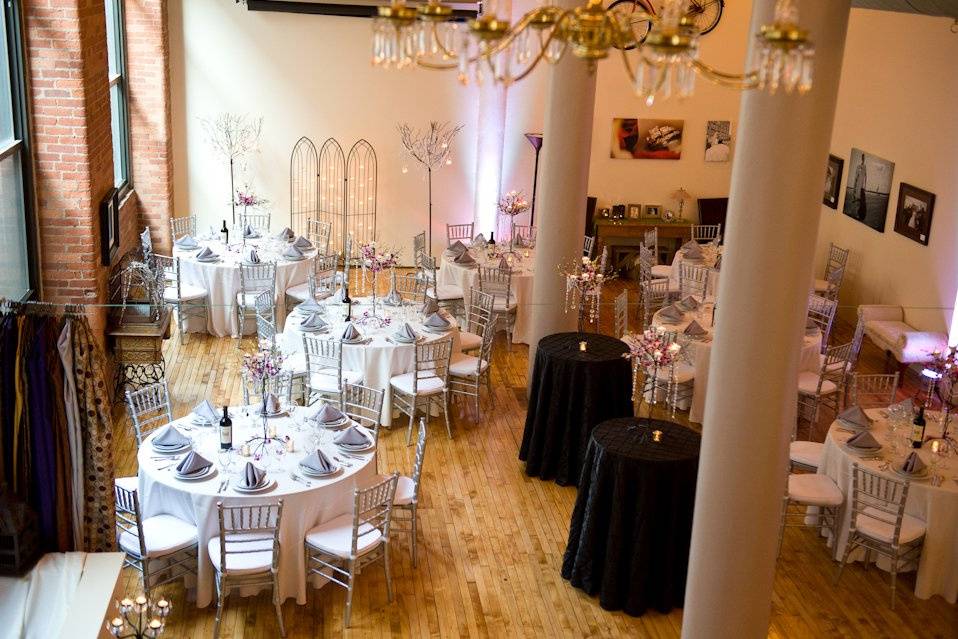 Wedding reception area