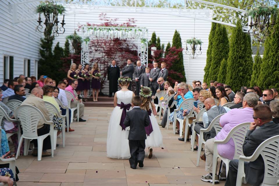 Outdoor ceremony site