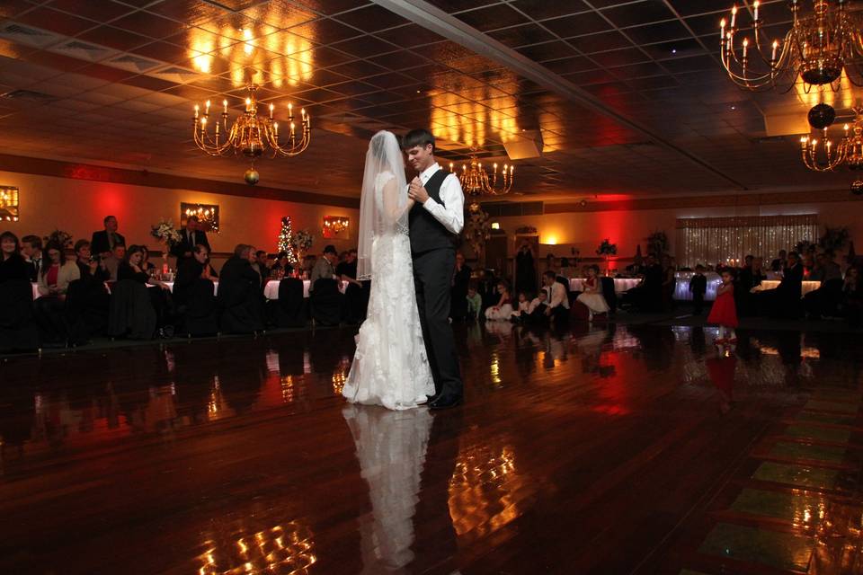 First dance as newlyweds