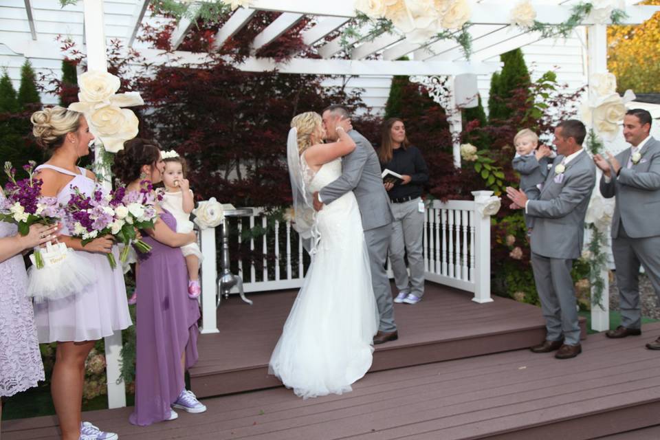 Wedding kiss