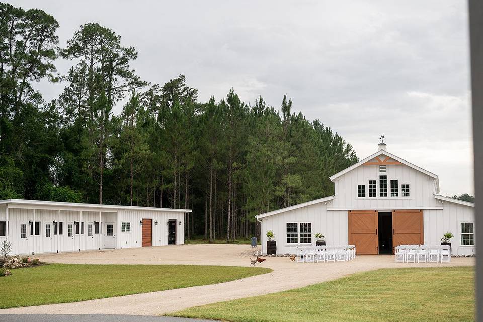 Entrance to White Barn