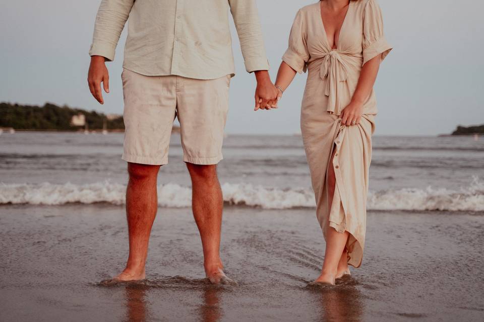 Beach engagement shoot