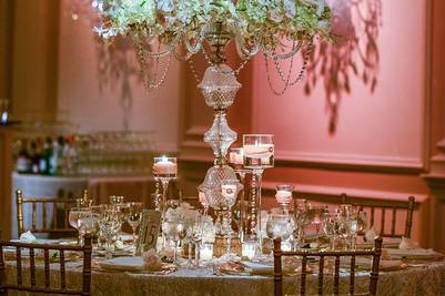 Tall white flower centerpiece