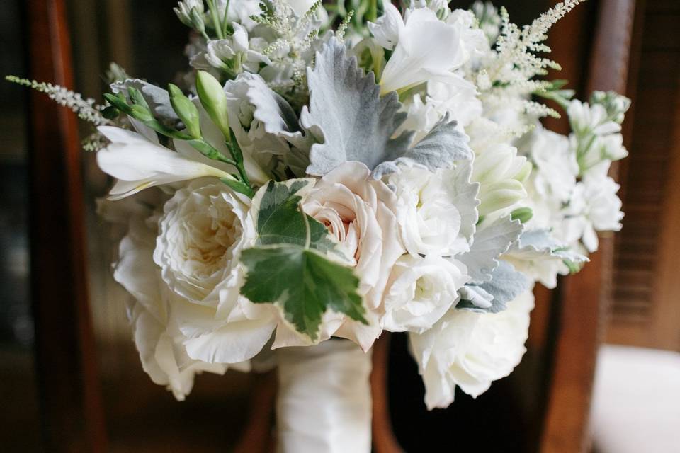 White wedding bouquet