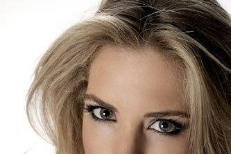 Sharp eye makeup