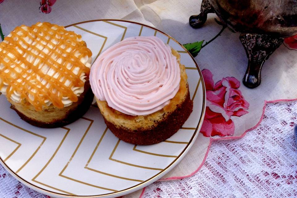 Dandelion Cheesecakes