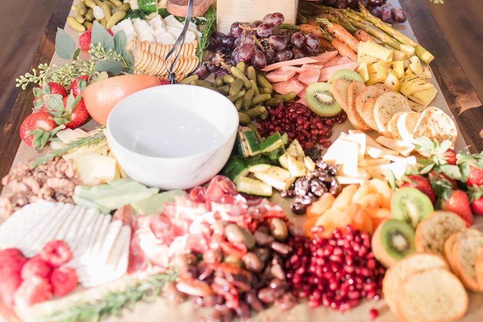 Colorful Grazing Table