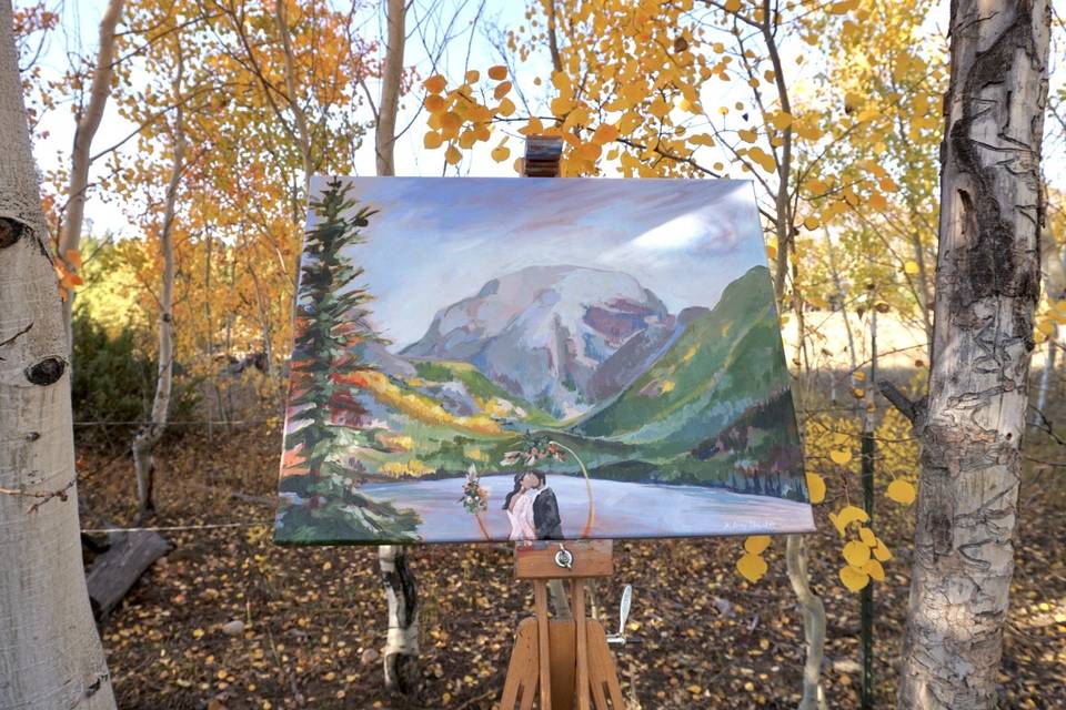 Grand Lake Painting in Fall