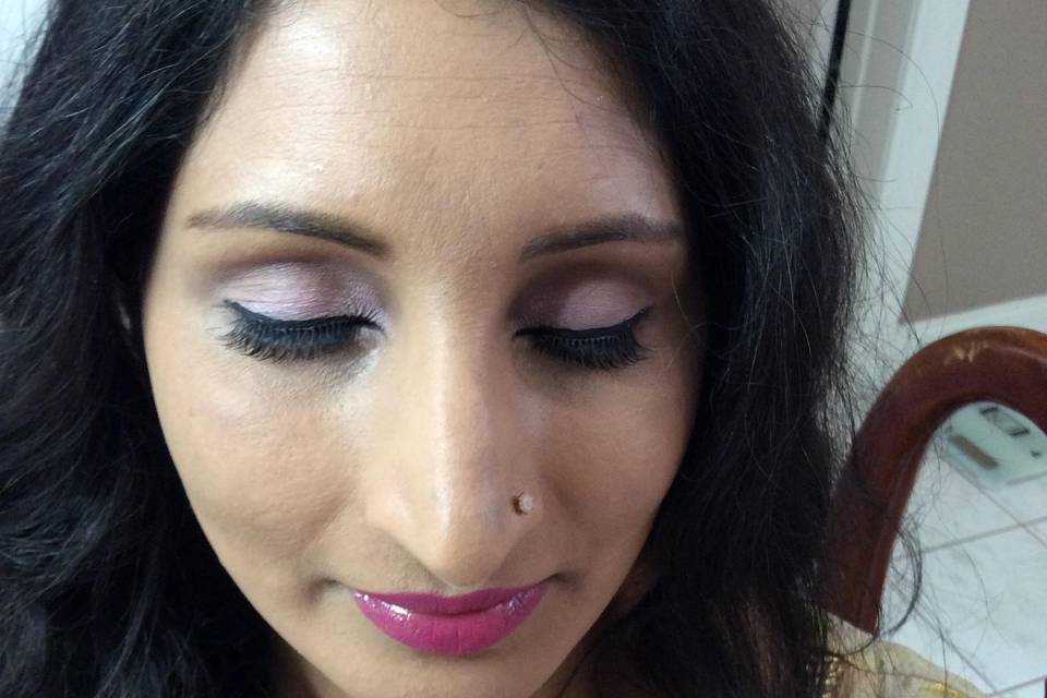 Make-up for a wedding