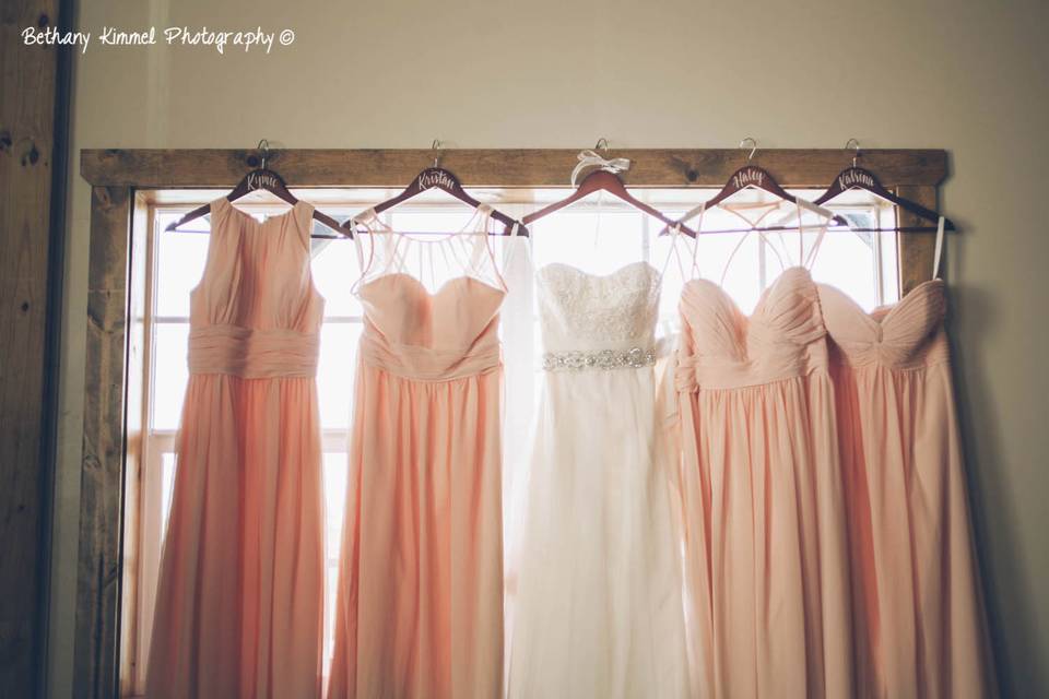 The dresses