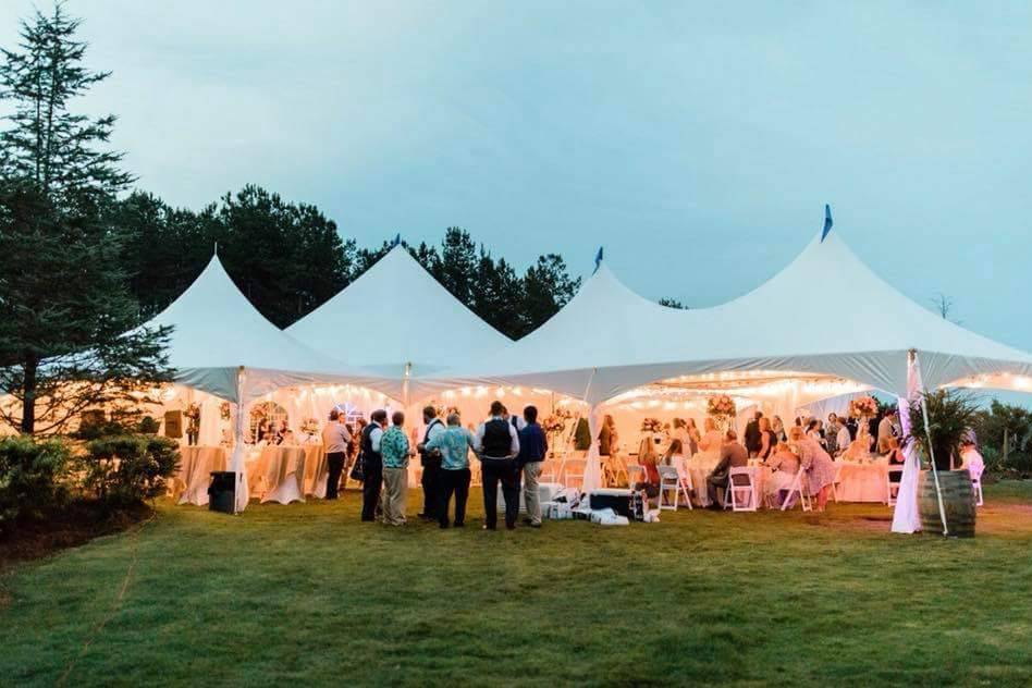 Illuminated tent