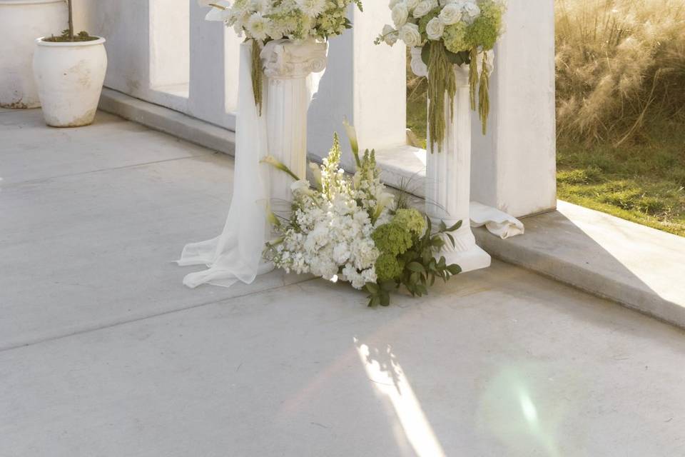 Hydrangea, garden rose