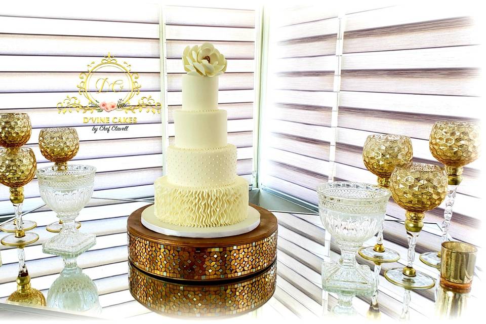 All-white Wedding Cake