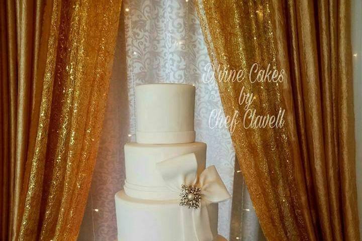 All-white Wedding Cake