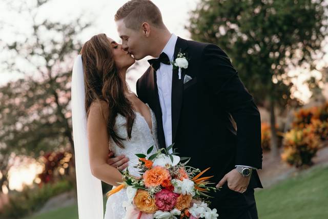 Bride and groom portrait