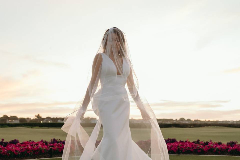 Editorial bridal portrait