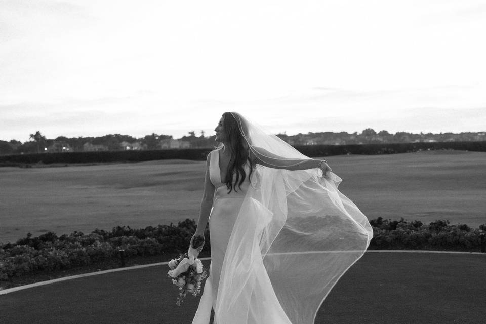 Editorial bridal portrait