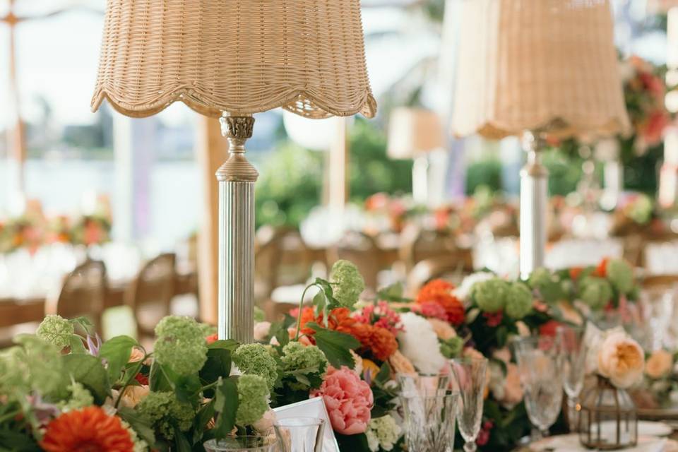 Floral reception details