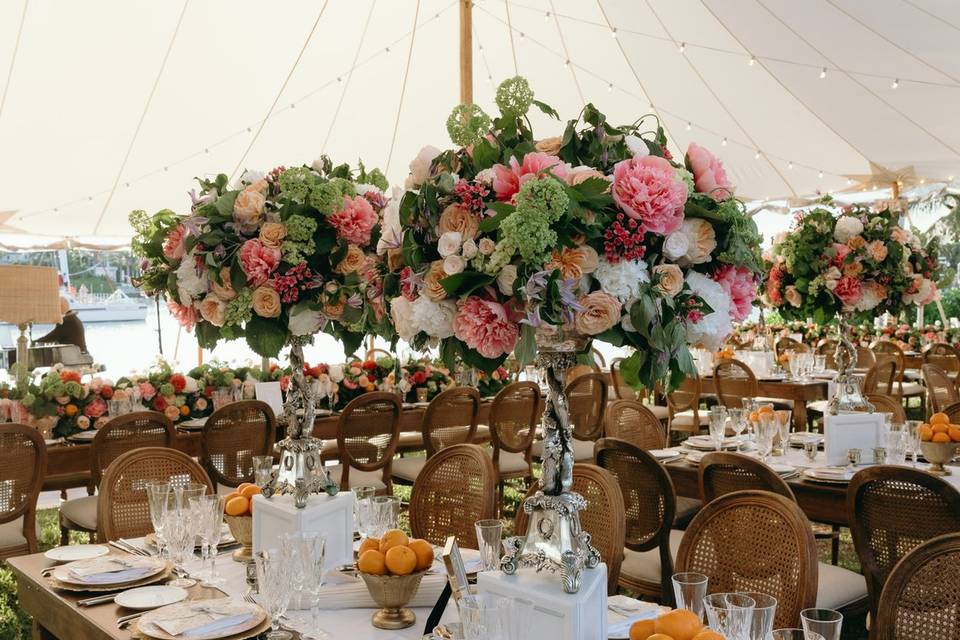 Reception floral details