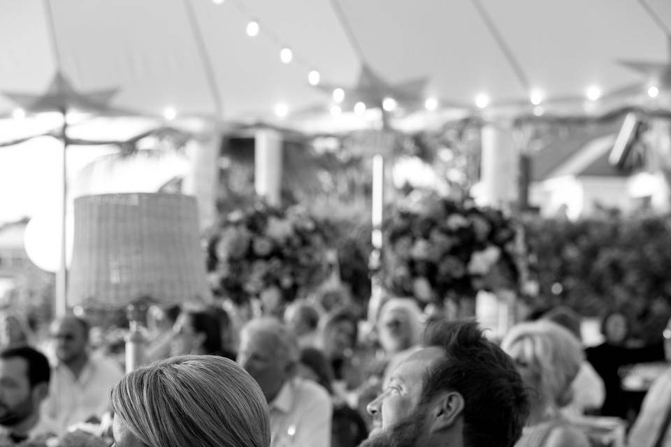 Bride and groom reception