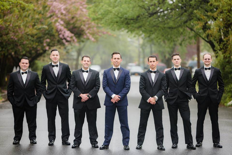 The groom and his groomsmens
