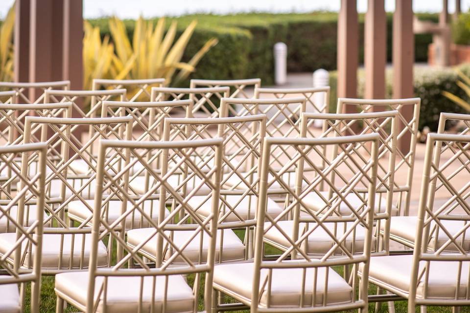 Coastal wedding arbor