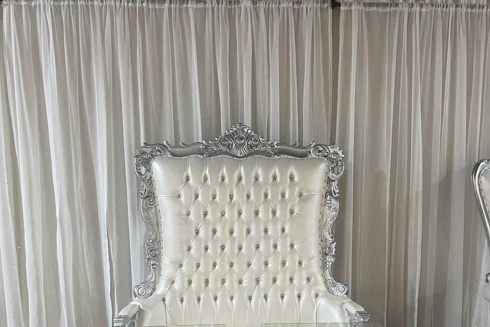 Double Back Throne Chair
