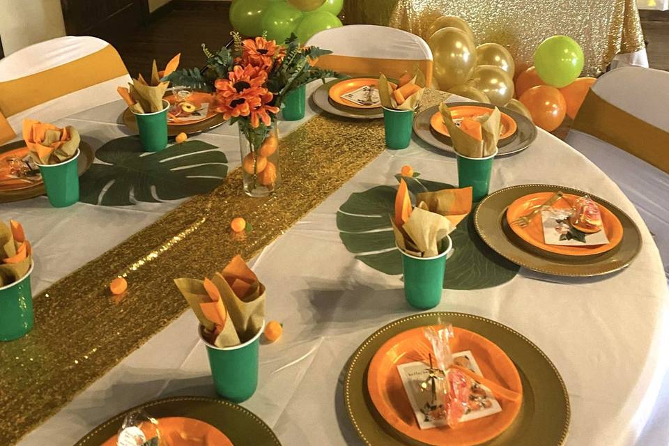 Table Decor and Treat Table
