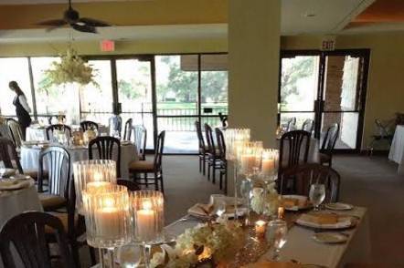 Table setup with candles