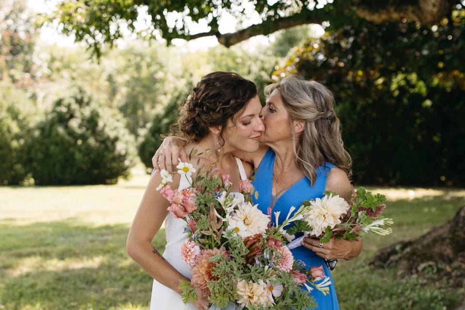 Bride and Mom