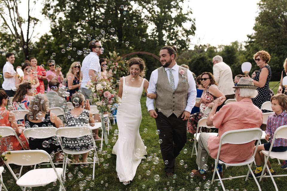 Walking down the aisle