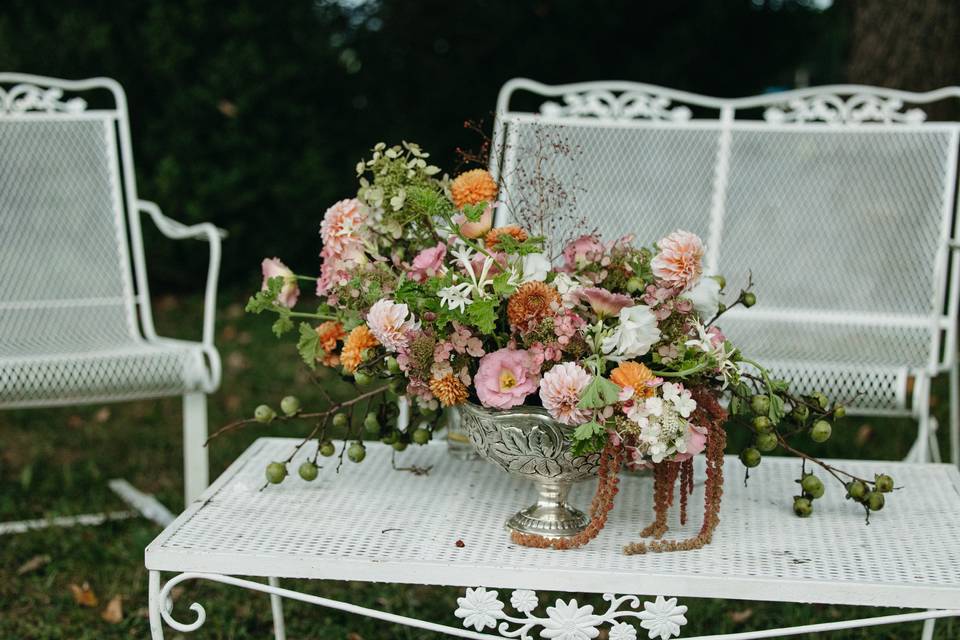 Reusing the ceremony flowers