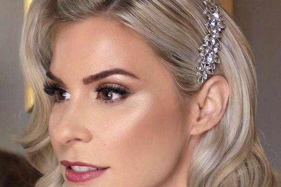 Bridal makeup and hair