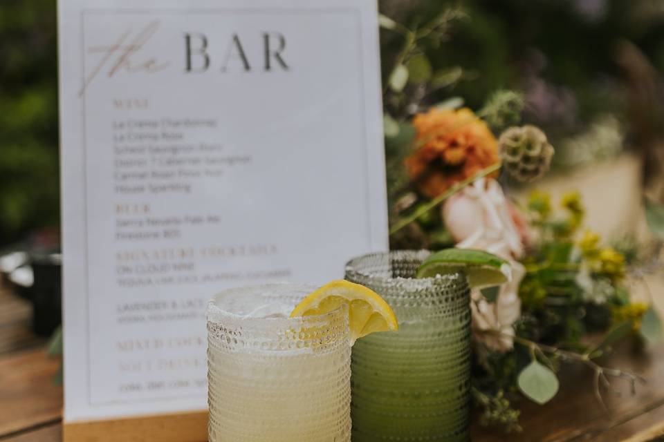 Signature cocktails