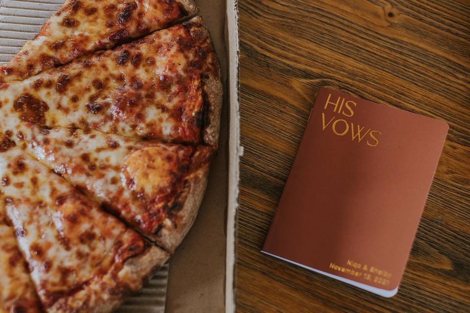 Pizza and vows